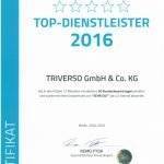 TOP-Dienstleister 2016 - ProvenExpert